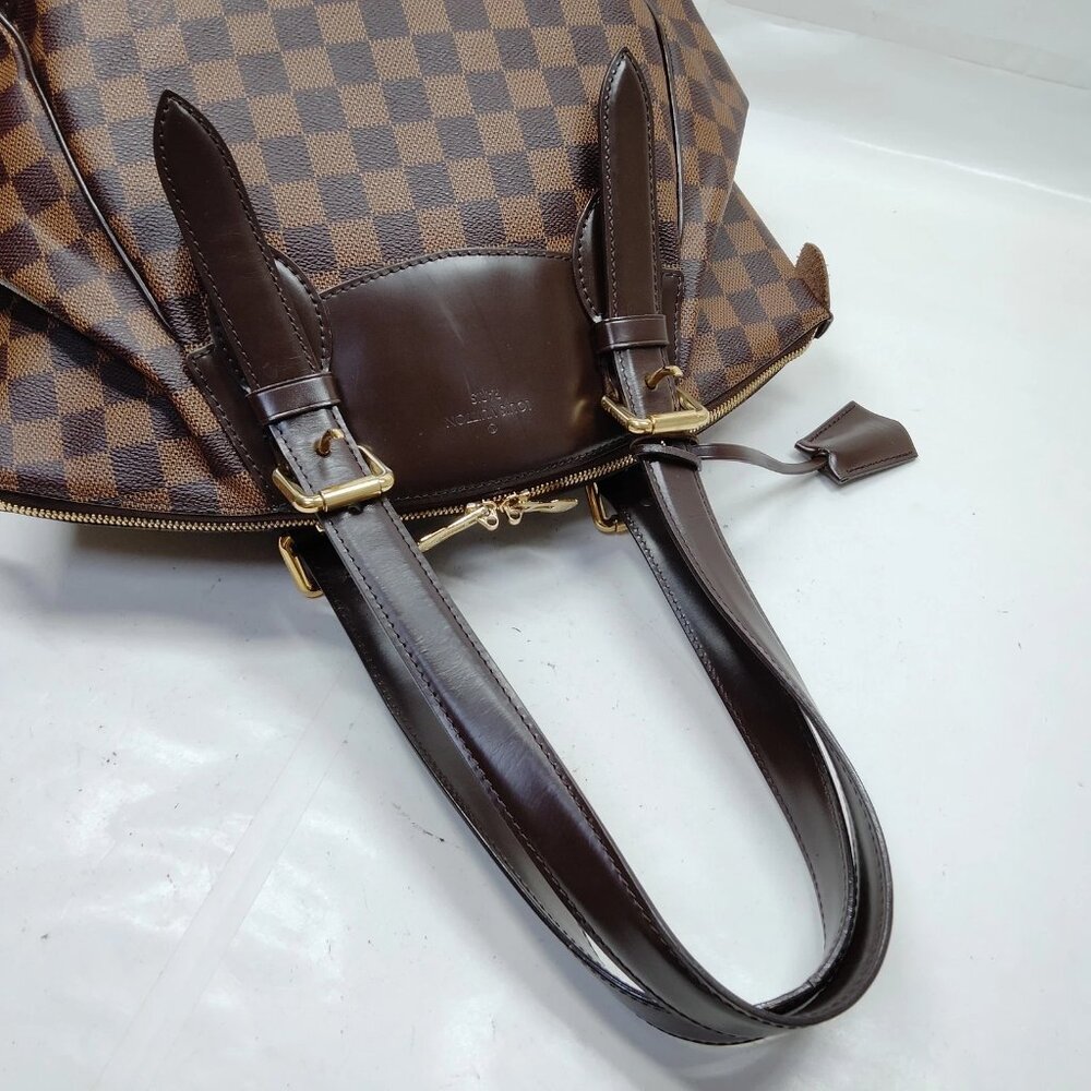 Louis Vuitton Verona MM Damier Ebene Handbag LV Brown Checkered Shoulder Bag - Picture 9 of 16